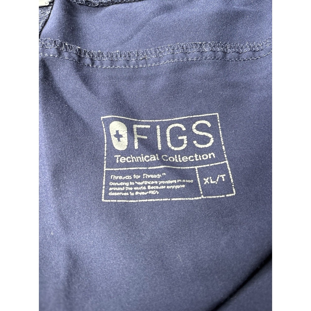 Figs Women's Kade Cargo Scrub Pants XL Tall Navy Blue Style T21004T - Picture 3 of 8